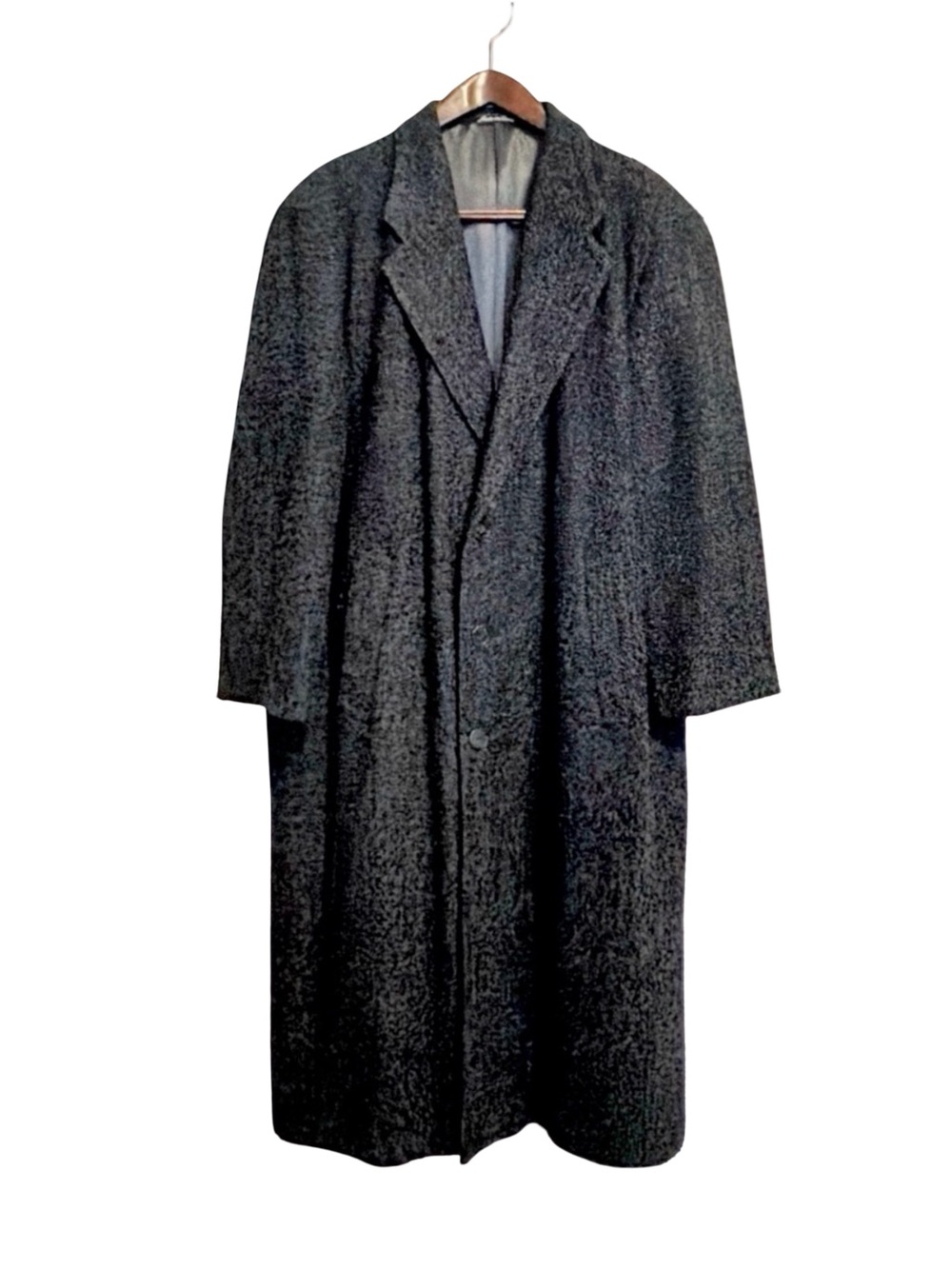 Giorgio Armani Men’s Charcoal Pure Virgin Wool Overcoat | Made in Italy | 40R